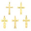Picture of Vacuum Plating 304 Stainless Steel Charms Cross With Snap Clasp
