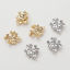 Picture of Brass Connectors Charms Pendants Flower Leaves Multicolor 18mm x 15mm