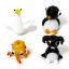 Imagen de 2 Unidades Cuentas para la Fabricación de Joyas con Dijes de Bricolaje Vidrio Murano de Pulpo , Multicolor , Pingüino 3D