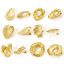 Image de 1 Paire Placage sous Vide Style Ins Boucles d'Oreilles Puces Géométrique en 304 Acier Inoxydable Irrégulier Ovale Doré Fête Pour Femmes