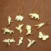 Picture of Eco-friendly Brass Origami Charms 18K Real Gold Plated Animal