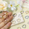 Picture of Zinc Based Alloy Valentine's Day Charms Multicolor Heart Micro Pave 17.5mm x 15mm