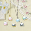 Picture of Zinc Based Alloy Charms Multicolor Elephant Animal Enamel 17mm x 15mm
