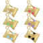 Image de 1 Pièce Breloques en Laiton Bonbon Plaqué Or 18K Aliment Mots" sweet " Émail 16mm x 13mm