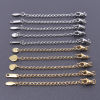 Image de 5 Pièces Chaînes d'Extension pour Collier Bracelet en 304 Acier Inoxydable avec Fermoir Mousqueton