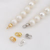 Picture of Eco-friendly Brass Bead Tips (Knot Cover) Calotte Crimp End Cap DIY Jewelry Making Supplies Ball Multicolor 6mm x 3.5mm