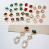Picture of Brass & Glass Connectors Charms Pendants Gold Plated Multicolor Irregular 15mm x 12mm