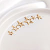Image de 10 Pcs Breloques Galaxie en Laiton Respectueux de la Nature Etoile Plaqué Or Véritable 14K