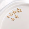 Image de 10 Pcs Breloques Galaxie en Laiton Respectueux de la Nature Etoile Plaqué Or Véritable 14K