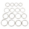 Picture of 304 Stainless Steel Keychain & Keyring Round Silver Tone