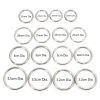 Picture of 304 Stainless Steel Keychain & Keyring Round Silver Tone