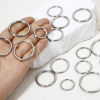 Picture of 304 Stainless Steel Keychain & Keyring Round Silver Tone