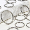 Picture of 304 Stainless Steel Keychain & Keyring Round Silver Tone
