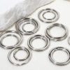 Picture of 304 Stainless Steel Keychain & Keyring Round Silver Tone