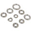 Bild von 5 Stück 304 Edelstahl Geschlossen Bindering Ring Silberfarbe