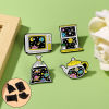 Imagen de 1 Unidad Galaxia Pin Broches Ventalla Universo Galaxia Multicolor Esmalte
