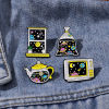 Imagen de 1 Unidad Galaxia Pin Broches Ventalla Universo Galaxia Multicolor Esmalte
