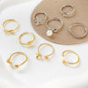 Picture of Eco-friendly Brass Ins Style Open Semi Mount Ring For DIY Pearl Setting Bee Animal Round Multicolor