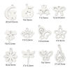 Picture of Eco-friendly 201 Stainless Steel Simple Charms Silver Tone Daisy Flower Smooth Blank