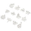 Picture of Eco-friendly 201 Stainless Steel Simple Charms Silver Tone Daisy Flower Smooth Blank