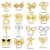 Picture of Eco-friendly Brass Clothes Charms Multicolor Bowknot Micro Pave Clear Cubic Zirconia