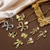 Picture of Eco-friendly Brass Clothes Charms Multicolor Bowknot Micro Pave Clear Cubic Zirconia