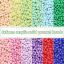 Picture of 10 Grams (Approx 20 PCs/Gram) Acrylic Farfalle Seed Beads Peanut Multicolor Opaque About 6mm x 4mm