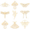 Picture of Iron Based Alloy Filigree Stamping Pendants Multicolor Butterfly Animal Mushroom Hollow