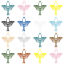 Picture of Iron Based Alloy Filigree Stamping Pendants Multicolor Moth Hollow 6cm x 5.4cm