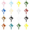 Imagen de 20 Unidades Hierro Filigrana Estampación Colgantes Multicolor Estrella Hueco 29mm x 21mm