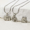 Picture of 304 Stainless Steel Cut Out Charms Silver Tone Double-sided Polishing