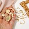 Picture of Eco-friendly Brass Galaxy Charms 18K Real Gold Plated Half Moon Clear Cubic Zirconia