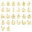 Picture of Eco-friendly Brass Charms 18K Real Gold Plated Capital Alphabet/ Letter 3D