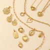 Picture of Vacuum Plating 304 Stainless Steel Casting Charm Pendant Gold Plated