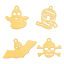 Picture of Vacuum Plating 201 Stainless Steel Simple Charms Multicolor Halloween Ghost Hollow
