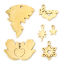 Picture of Vacuum Plating 304 Stainless Steel Charms 18K Gold Plated Star