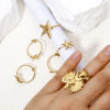 Picture of Vacuum Plating 304 Stainless Steel Open Adjustable Rings 18K Gold Plated 17.7mm(US Size 7.5)