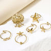 Picture of Vacuum Plating 304 Stainless Steel Open Adjustable Rings 18K Gold Plated 17.7mm(US Size 7.5)