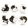 Picture of Zinc Based Alloy Halloween Charms Gold Plated Black & White