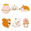 Picture of Vacuum Plating 304 Stainless Steel Charms Gold Plated Animal Enamel