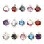 Image de 1 Pièce Breloques en 304 Acier Inoxydable Rond Incrusté de Zircon 11mm x 8mm