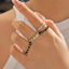 Bild von 1 Stück Vakuumbeschichtung Stilvoll Ins Stil 18K Gold Plattiert Bunt 304 Edelstahl Offen Herz Emaille Ring Für Frauen Party