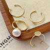 Picture of Hypoallergenic Brass Simple Open Semi Mount Ring For DIY Pearl Setting Multicolor