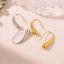 Imagen de 1 Par Respetuoso del Medio Ambiente Elegante Estilo Ins Multicolor 304 Acero Inoxidable Gota Llana Pendientes Para Mujeres Fiesta
