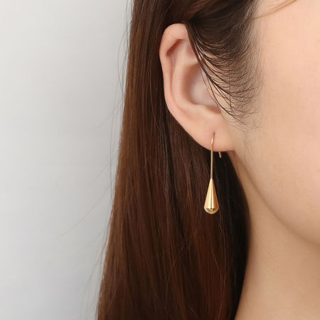 Vacuum Plating Stylish Simple Multicolor 304 Stainless Steel Tassel Drop Earrings For Women Party