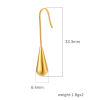 Picture of Vacuum Plating Stylish Simple Multicolor 304 Stainless Steel Tassel Drop Earrings For Women Party