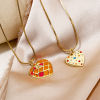Picture of Eco-friendly Brass Valentine's Day Charms 18K Real Gold Plated Heart Micro Pave
