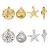 Bild von 1 Stück Umweltfreundliche Vakuumbeschichtung 304 Edelstahl Ozean Schmuck Charms Seesterne Bunt