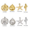 Bild von 1 Stück Umweltfreundliche Vakuumbeschichtung 304 Edelstahl Ozean Schmuck Charms Seesterne Bunt