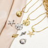 Bild von 1 Stück Umweltfreundliche Vakuumbeschichtung 304 Edelstahl Ozean Schmuck Charms Seesterne Bunt
